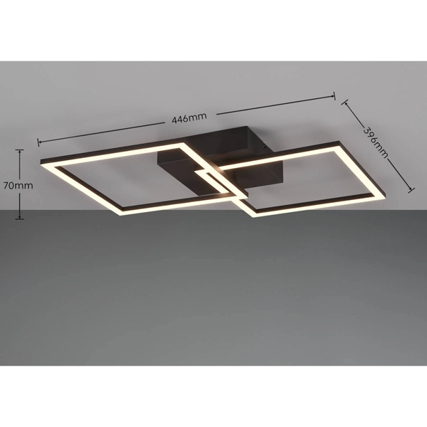 Sufitowa lampa metalowa ASTRIL DL132-64492 LED 20W 3000K czarna