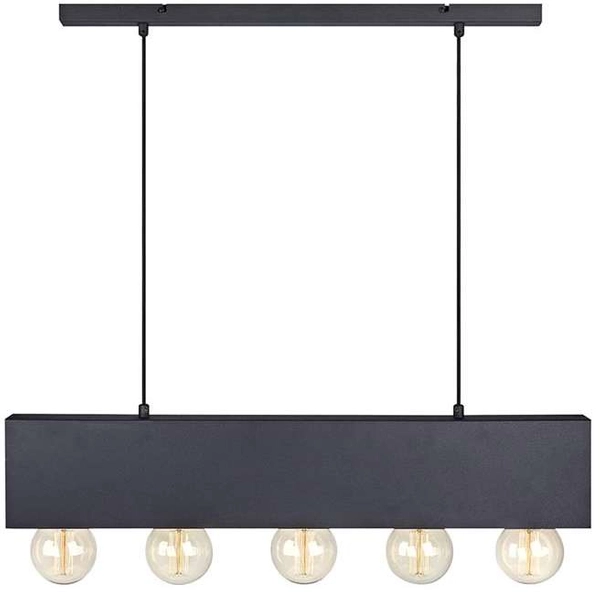 Modernistyczna LAMPA wisząca COUTURE 107037 Markslojd metalowa OPRAWA zwis belka listwa czarna