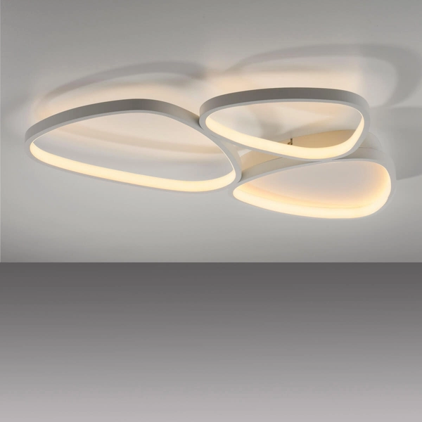 Nasufitowa lampa Pebbles 14049-16 LED 26,5W 3000K nieregularna biała