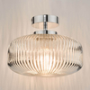 Sufitowa lampa szklana Riva RIV5208 do salonu IP44 chrom