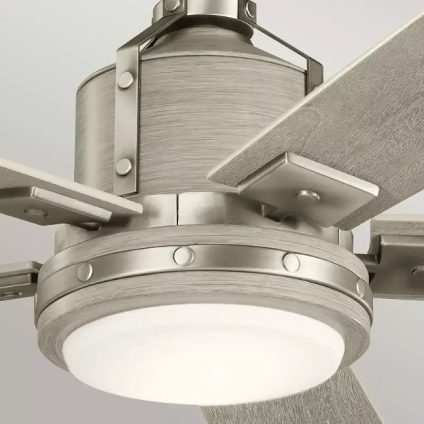 Wiatrak sufitowy z lampą LED Colerne nikiel KLF-COLERNE-52-BN 10W 4000K z pilotem