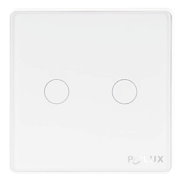 Włącznik dotykowy smart 314345 podwójny sterowany Wifi biały