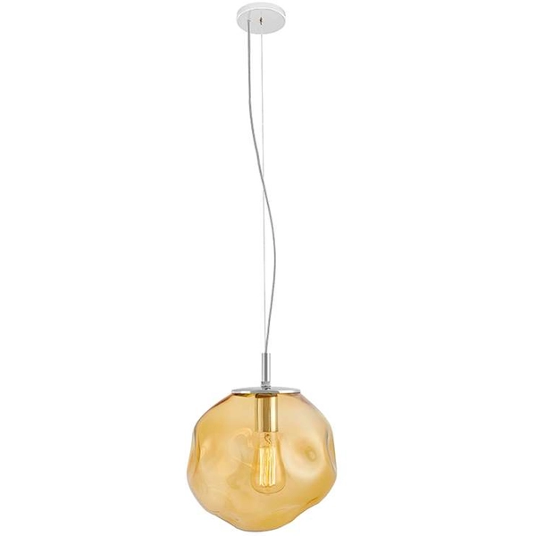 LAMPA wisząca AVIA M 10417115 Kaspa szklana OPRAWA zwis bursztynowy