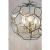 Geometryczna lampa wisząca Miele 73560 Endon szkło metal mosiądz transparentny