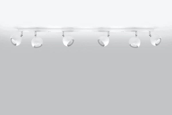 LAMPA sufitowa SL.0442 regulowana OPRAWA listwa SPOT reflektorki kule balls białe