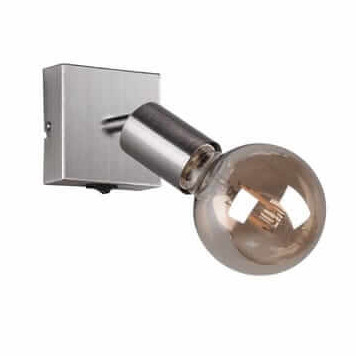 Ścienna LAMPA loftowa VANNES  R80181707 RL Light kinkiet OPRAWA metalowa reflektorek regulowany nikiel mat