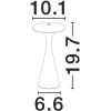 Ledowa lampka stołowa SEVINTO LE75272 LED 2W 2700-3000K IP54 biała