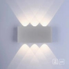 Metalowy kinkiet do ogrodu Carlo LED 4,8W 3000K lampa srebrna