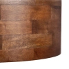 Wiszący lampa z drewno mango Niche ABR-LWD-NICH na łańcuchu brązowa