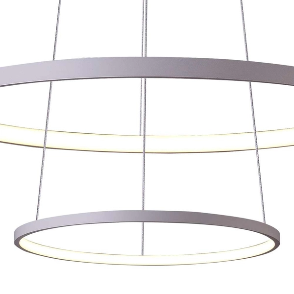 Lampa wisząca LUNE 32-64752 metalowa LED 40W 4000K pierścienie rings białe