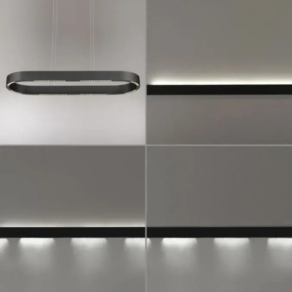 Lampa wisząca opuszczana góra-dół Q-STRETTO czarna 2688-18 2x76W 2200-5000K CCT