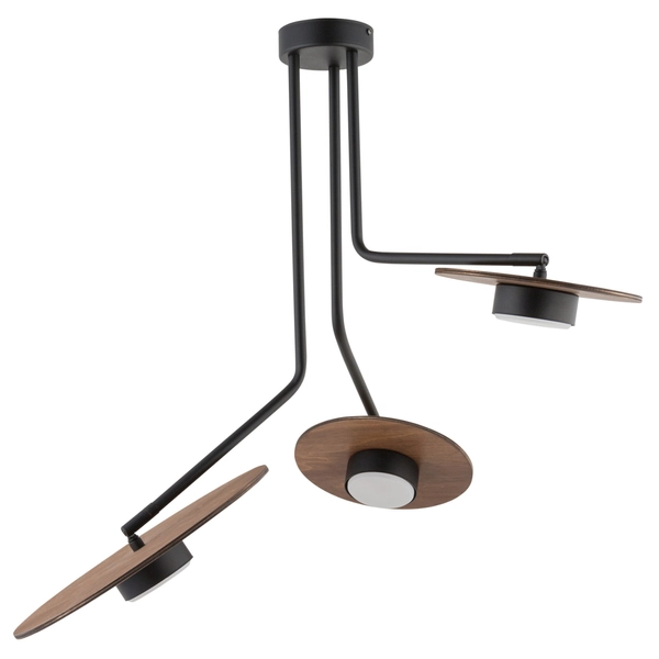 Sufitowa lampa nowoczesna Disk 7644 do jadalni nad stół czarna