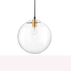 Skandynawska LAMPA wisząca UPATA LE41813 Luces Exclusivas szklana OPRAWA zwis kula przezroczysta