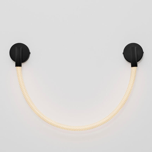 Kinkiet ścienny świetlny CURA LE44258 LED 7W 3000K wąż czarny biały