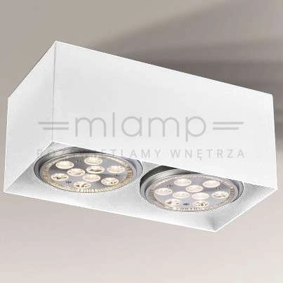 Spot LAMPA sufitowa YATOMI 7134 Shilo regulowana OPRAWA prostokątna biała