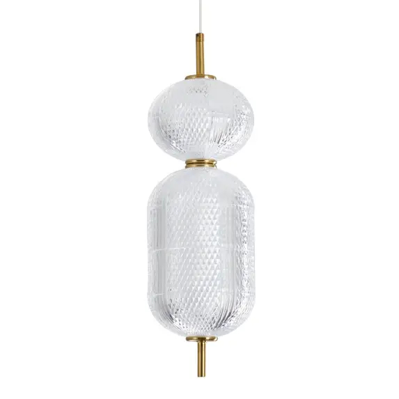 Nowoczesny okrągły żyrandol Corado PND-81438-1C-GD LED 15W 3000K złoty
