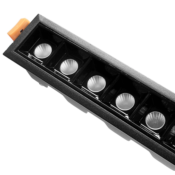 Podtynkowa lampa liniowa 589 Domeno LED 30W 4000K metalowa czarna