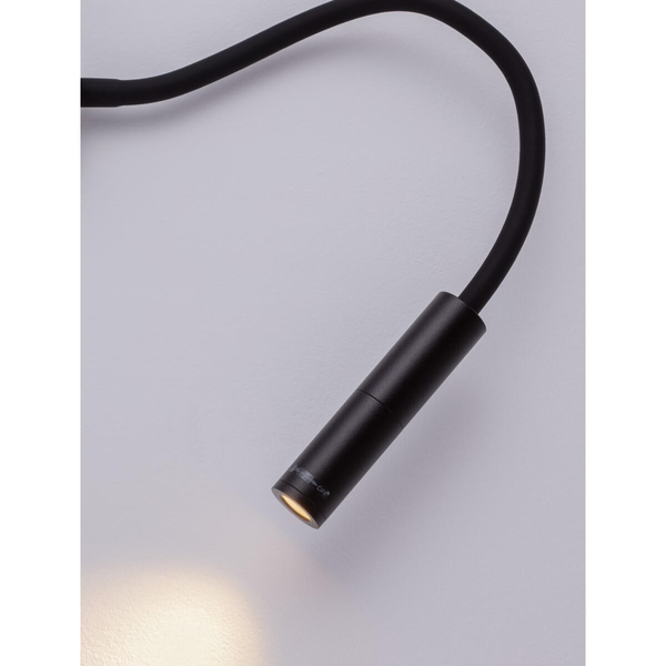 Ścienny kinkiet z regulacją VIRU LE44287 LED 6W 3000K metalowa czarna