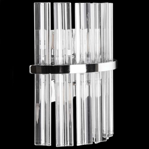 Kryształowa lampa ścienna VEN K-E 1694/2 CR glamour przezroczysty chrom