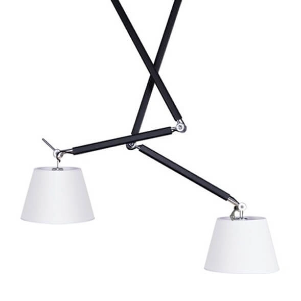 Regulowana lampa wisząca Zyta AZ1846+2xAZ2602 Azzardo czarna biała