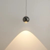 Kulista lampa wisząca Aurenia PL0122-CB Yaskr LED 5W 3000K czarny złoty