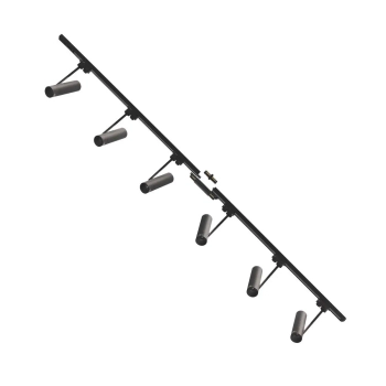 Nowoczesny zestaw szynowy jednoobwodowy 3026 do salonu czarny