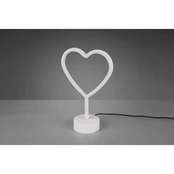 Stołowa lampka serce HEART R55210101 LED 1,8W biały