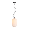Zwisająca lampa owalna Rues PND-64536C-M-BL-OPA Italux biały czarny