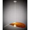 Lampa wisząca kompozyt LEAF miedziana biała 1xE27 do jadalni 41922