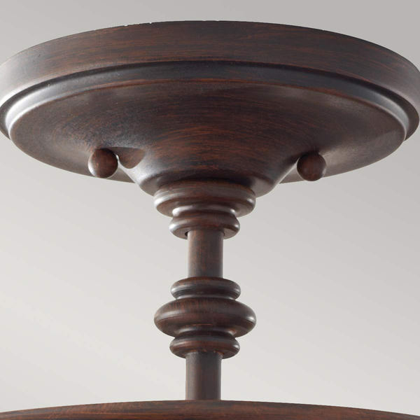 Sufitowa lampa szklana Pickering Lane FE-PICKERING-LANE-SF Feiss retro szklany brązowy
