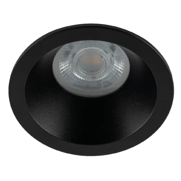 Minimalistyczny sufitowy spotlight Opti 10577 okrągła czarny