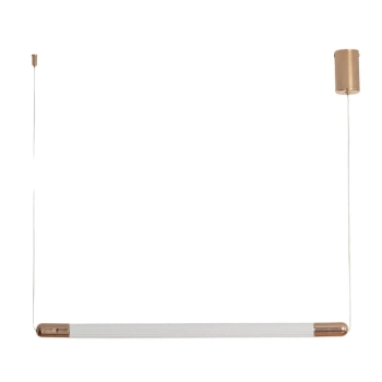 Lampa wisząca szklana Jacob ABR-LWLJ-3W-3000K LED 2,5W 3000K złota biała