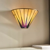 Kinkiet ścienny do salonu Dark star 64046 witraż tiffany kolorowy