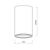 Metalowy downlight GENESIS ML0381 spot tuba czarna