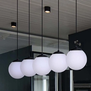 Kule wiszące na listwie CAMINA K-4747 nowoczesna lampa czarna