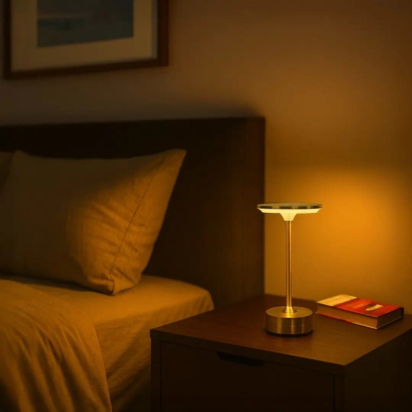 Nocna lampka akumulatorowa Tavolo ML2268 LED 2,5W CCT złoty