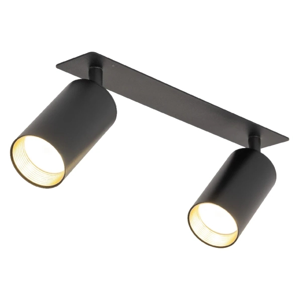 Minimalistyczna lampa sufitowa Amis 10807 ruchome tubki czarne złote