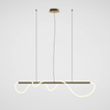 Ledowa lampa wisząca Rosa MOD166PL-L30G3K 30W 3000K do salonu złota