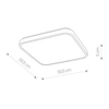 Sufitowa lampa Agnes 10990 Nowodvorski LED 16W 4000K IP44 łazienkowa biała