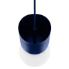 Wisząca lampa do łazienki LUOTI LUA11313PS0 biała granatowa szklana G9 12W IP44 kulista