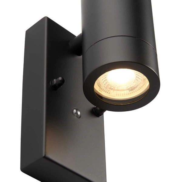 Ścienny kinkiet elewacyjny Palin 95555 Saxby IP44 czarny