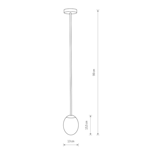 Sufitowa lampa łazienkowa Ice Egg 8124 IP44 jajo metalowa biały czarny