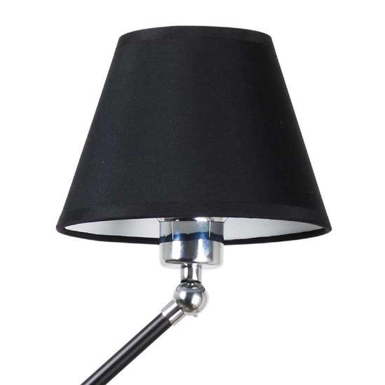 Kinkiet lampa ścienna 21-73891 abażurowa klasyczna na wysięgniku czarna