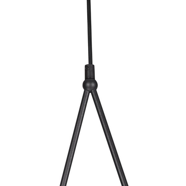 Łezka LAMPA wisząca K-4772 Kaja szklana OPRAWA kule ball na listwie ZWIS modernistyczny czarny biały