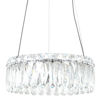 Okrągła lampa zwis Nosta PND-34364-2-CH-CL LED 24W 3000K przezroczysty