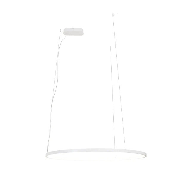 Lampa wisząca pierścieniowa VISUAL biała P0657 1xLED 28W 3000K IP44 ring