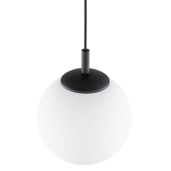 Lampa wisząca Esme 5669 ball do kuchni metalowa biała czarna