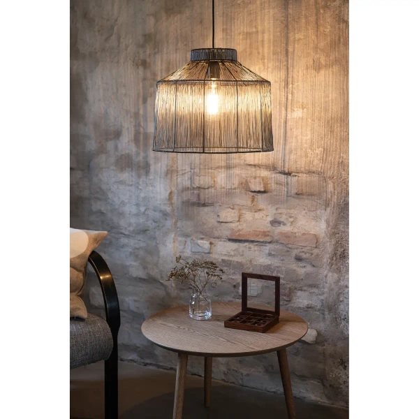 Lampa wisząca Capanna 108667 Markslojd klatka siatka do sypialni mosiądz