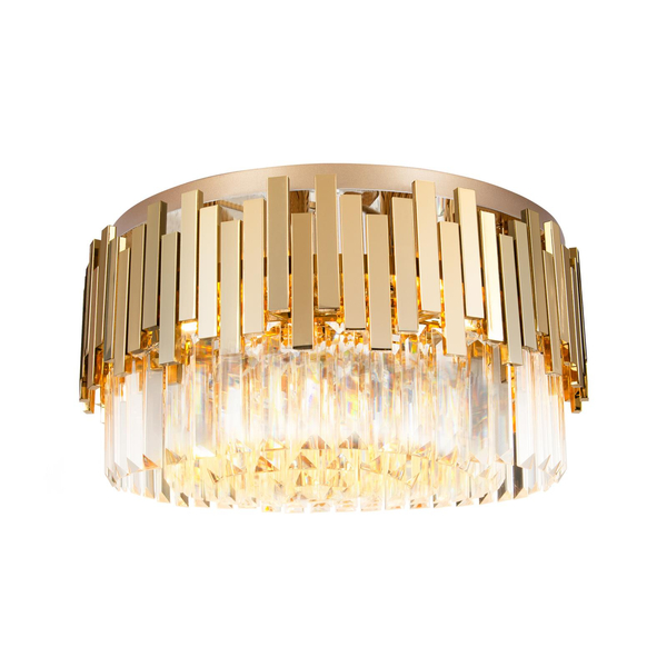 Plafon LAMPA sufitowa TREND C0165 Maxlight szklana OPRAWA okrągła glamour kryształki crystal złote przezroczyste