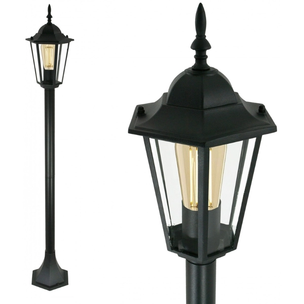 Stojąca latarnia zewnętrzna Mona 6765 SuperLED czarna